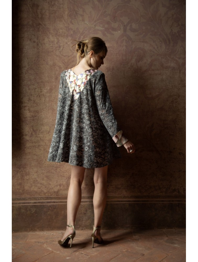 NIDODILEDA Caden Dress Γκρι Παγετένιο Φόρεμα