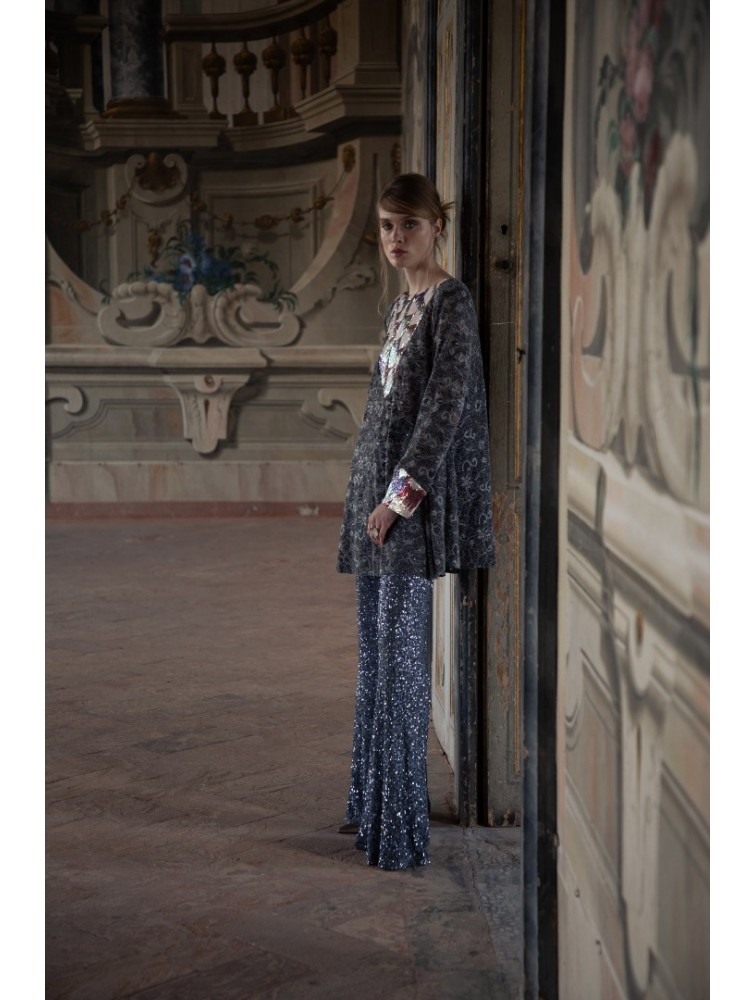 NIDODILEDA Caden Dress Γκρι Παγετένιο Φόρεμα