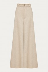 NIDODILEDA Carl Pants Ψηλόμεση Μπεζ Παντελόνα