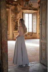 NIDODILEDA Carl Pants Ψηλόμεση Μπεζ Παντελόνα