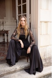 NIDODILEDA Celine Corset Μαύρο Φλοράλ Κορσές