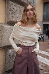 NIDODILEDA Cole Top Off White Εκρού Τοπ
