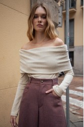 NIDODILEDA Cole Top Off White Εκρού Τοπ