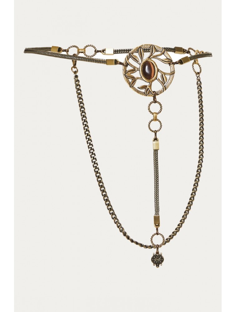 NIDODILEDA Cygnus Chain Belt Μπρονζέ Ζώνη Αλυσίδα