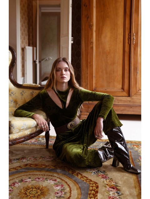 NIDODILEDA Everett Pants Πράσινη Βελουτέ Παντελόνα