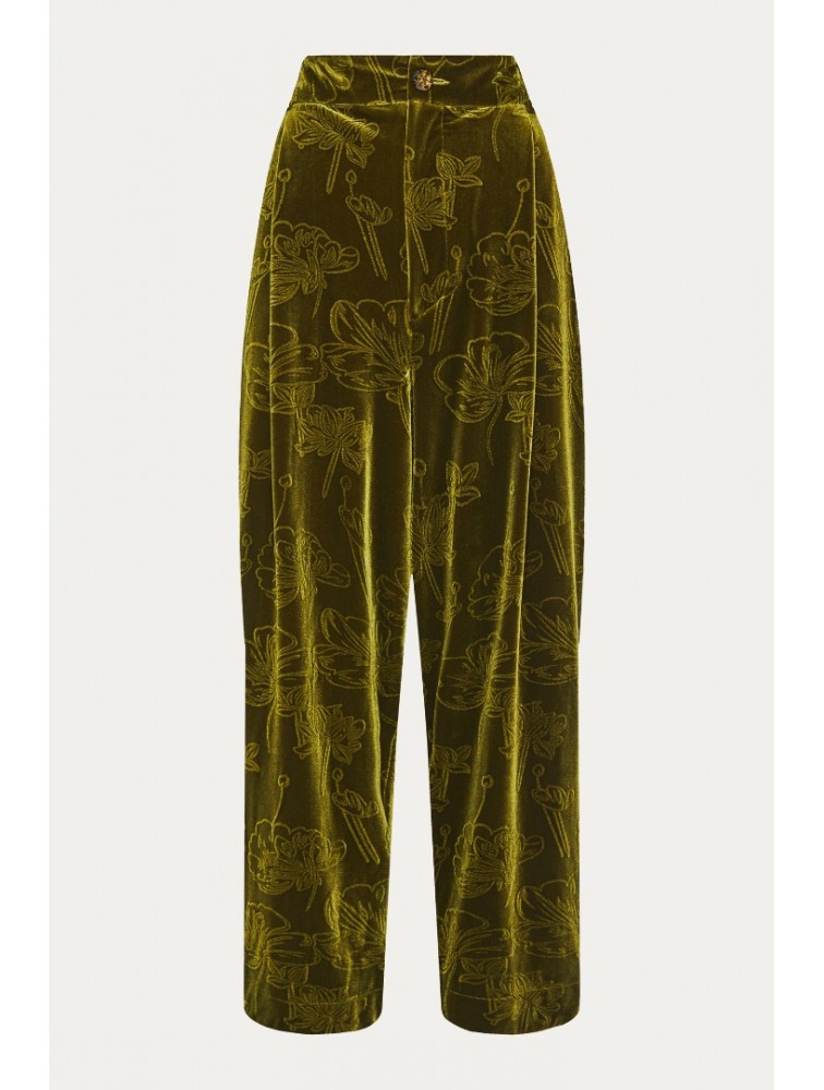 NIDODILEDA Everett Pants Πράσινη Βελουτέ Παντελόνα