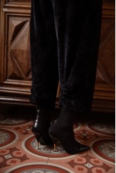 NIDODILEDA Everett Pants Μαύρη Βελουτέ Παντελόνα