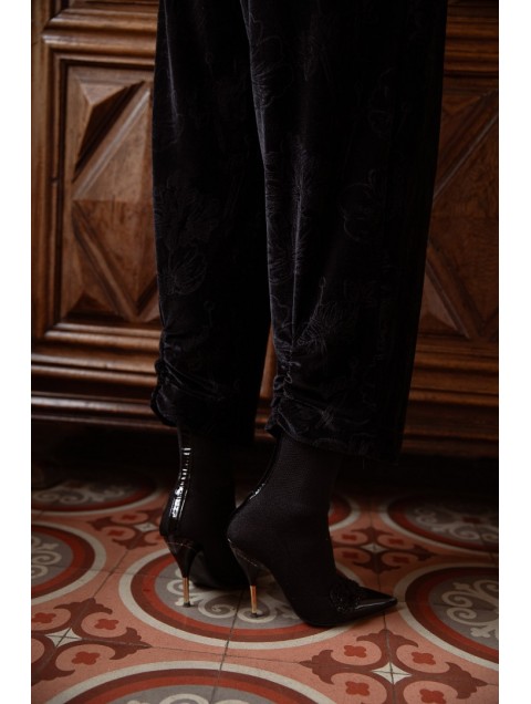 NIDODILEDA Everett Pants Μαύρη Βελουτέ Παντελόνα