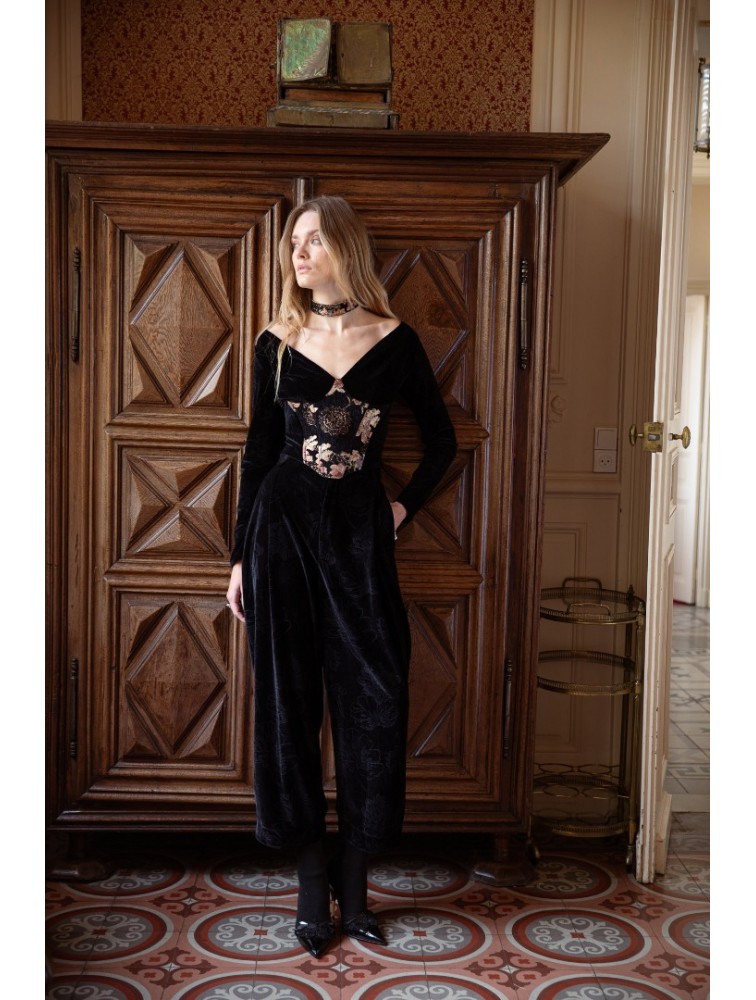 NIDODILEDA Everett Pants Μαύρη Βελουτέ Παντελόνα