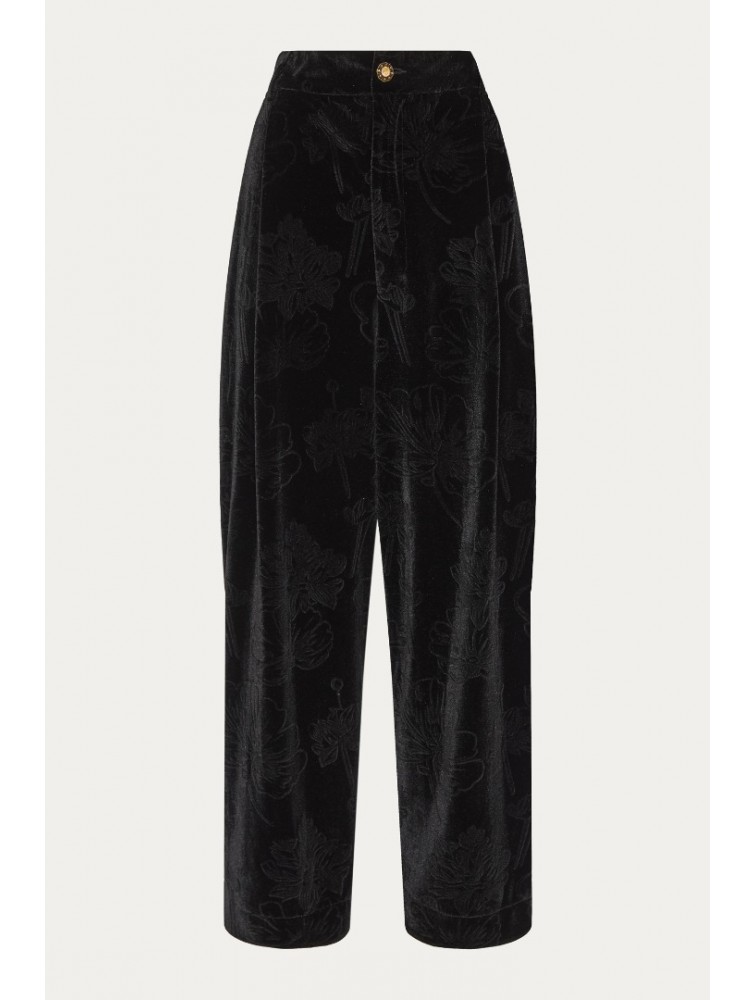NIDODILEDA Everett Pants Μαύρη Βελουτέ Παντελόνα