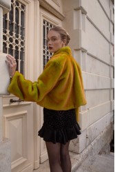 NIDODILEDA Giselle Crop Fur Γούνα Διπλής Όψης