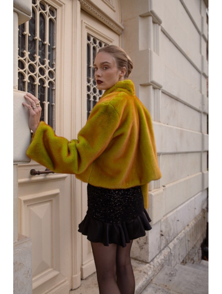 NIDODILEDA Giselle Crop Fur Γούνα Διπλής Όψης