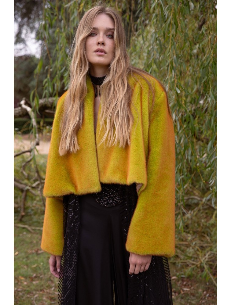 NIDODILEDA Giselle Crop Fur Γούνα Διπλής Όψης