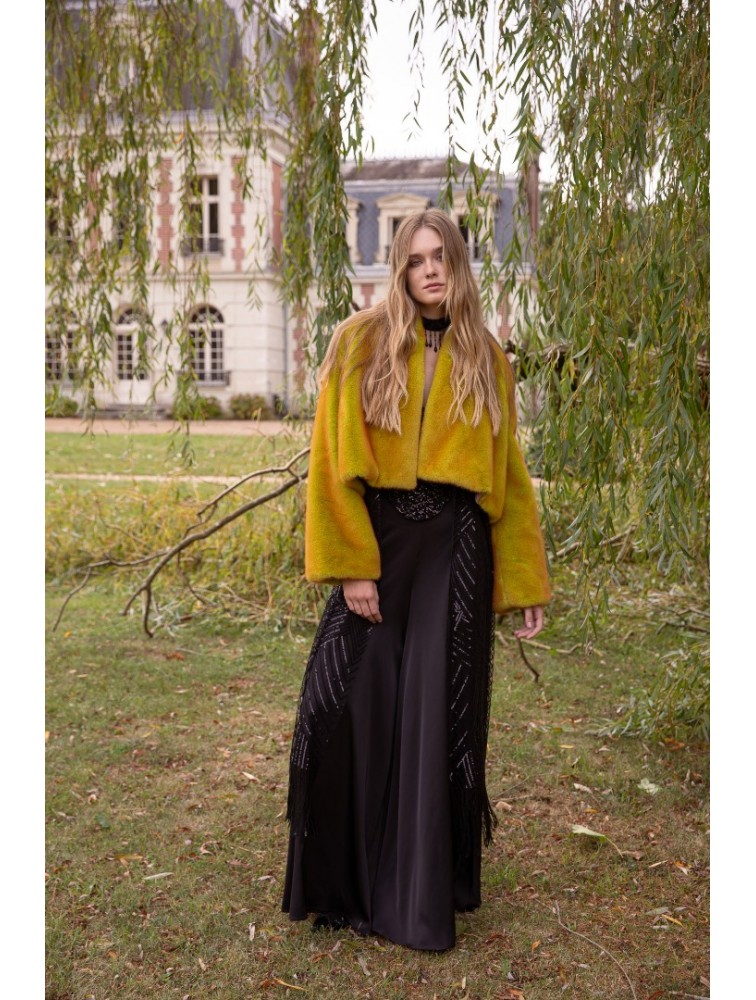 NIDODILEDA Giselle Crop Fur Γούνα Διπλής Όψης