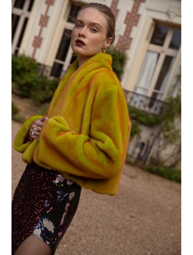 NIDODILEDA Giselle Crop Fur Γούνα Διπλής Όψης