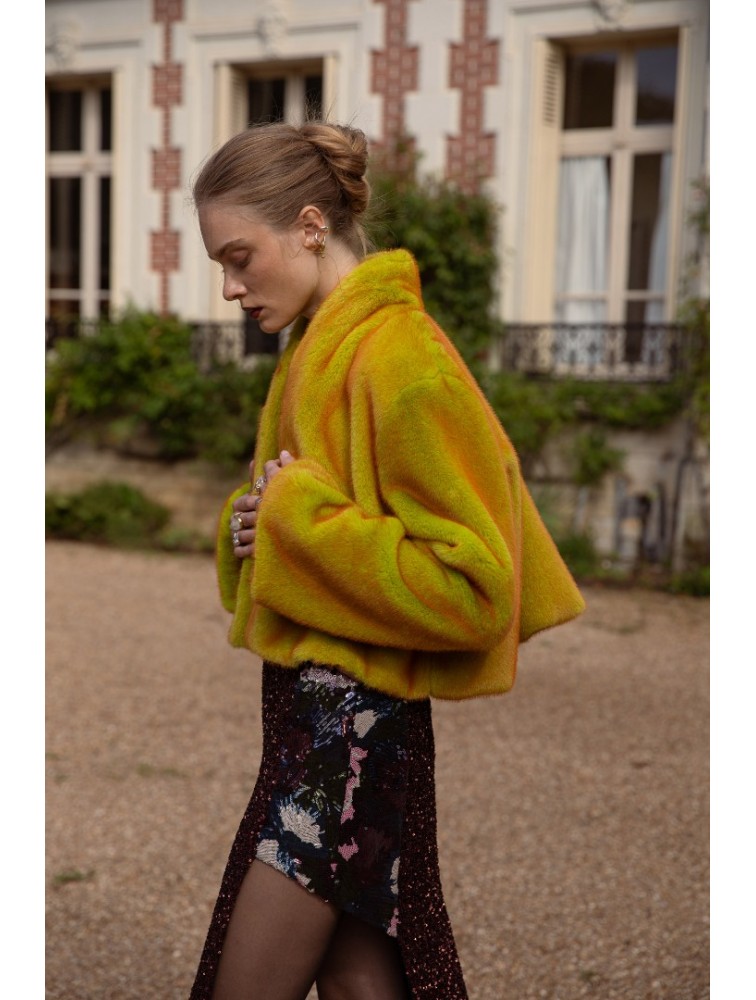 NIDODILEDA Giselle Crop Fur Γούνα Διπλής Όψης