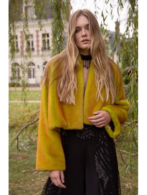 NIDODILEDA Giselle Crop Fur Γούνα Διπλής Όψης