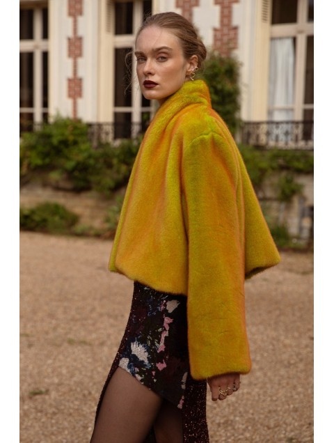 NIDODILEDA Giselle Crop Fur Γούνα Διπλής Όψης