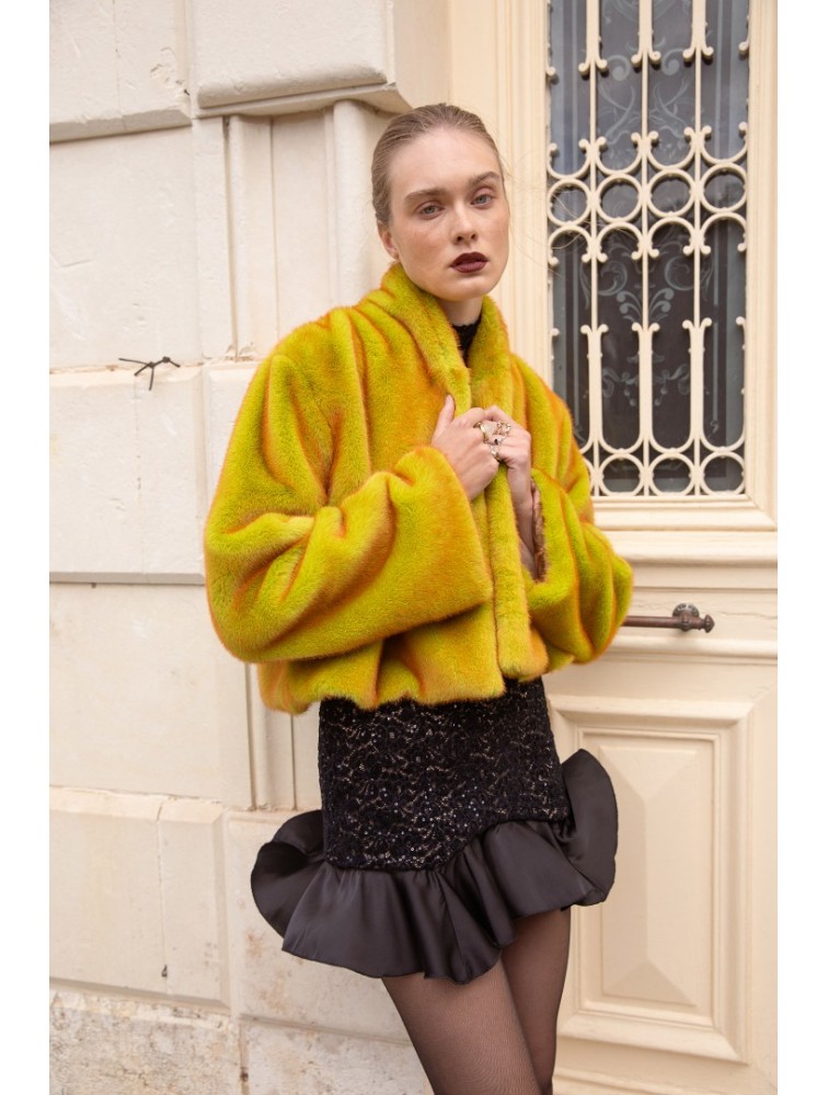 NIDODILEDA Giselle Crop Fur Γούνα Διπλής Όψης