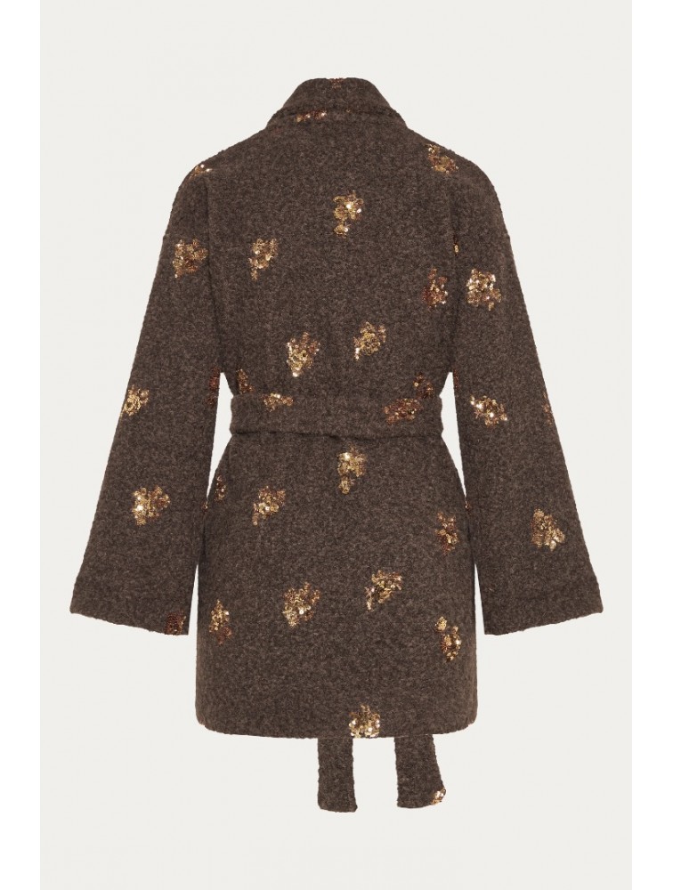 NIDODILEDA Gordon Cardigan Καφέ Ζακέτα