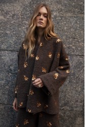 NIDODILEDA Gordon Cardigan Καφέ Ζακέτα