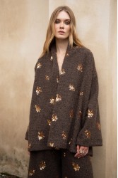 NIDODILEDA Gordon Cardigan Καφέ Ζακέτα