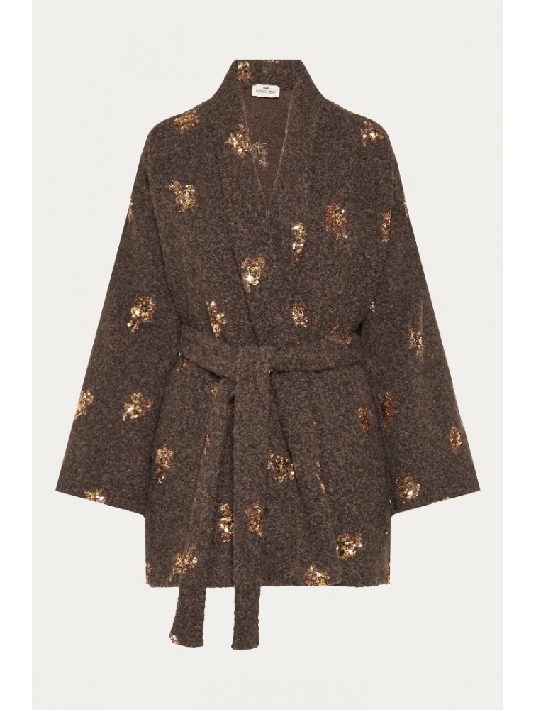 NIDODILEDA Gordon Cardigan Καφέ Ζακέτα