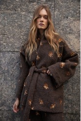 NIDODILEDA Gordon Cardigan Καφέ Ζακέτα