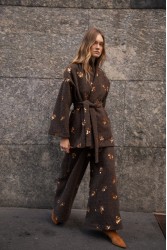 NIDODILEDA Gordon Cardigan Καφέ Ζακέτα