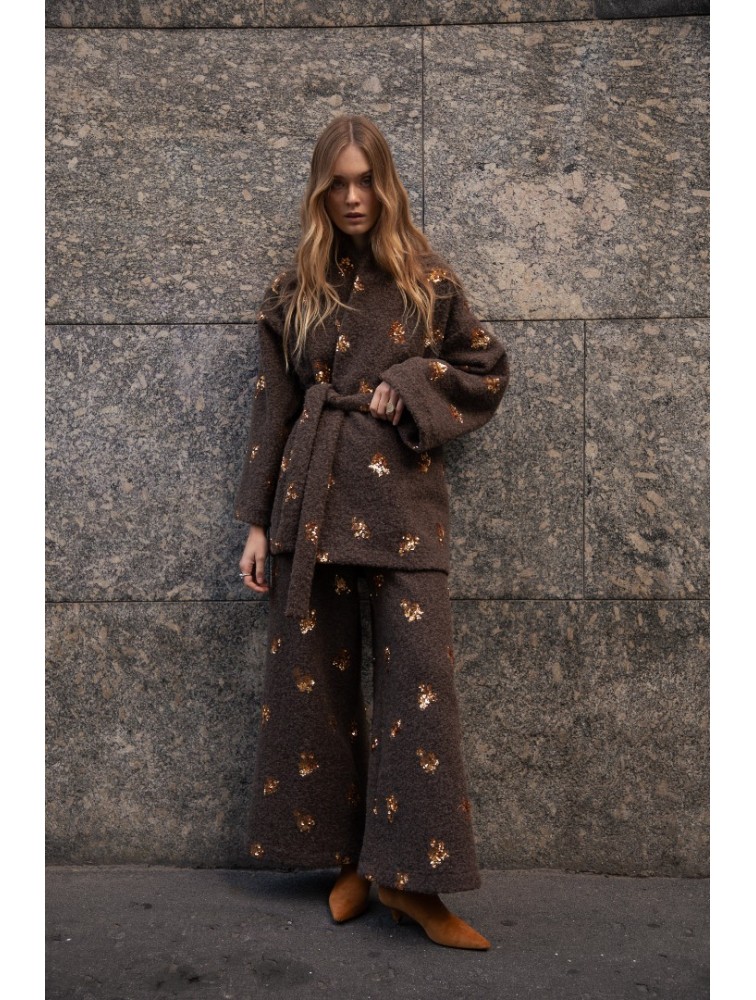 NIDODILEDA Gordon Cardigan Καφέ Ζακέτα