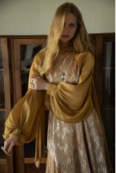 NIDODILEDA Grant Top Dress Assymetric Pleated