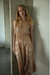 NIDODILEDA Grant Top Dress Assymetric Pleated