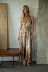 NIDODILEDA Grant Top Dress Assymetric Pleated