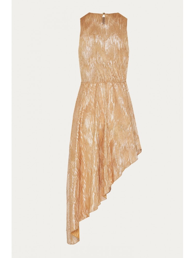 NIDODILEDA Grant Top Dress Assymetric Pleated