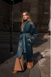 NIDODILEDA Harvey Coat Μπλε Παλτό Διπλής Όψης