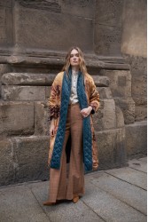 NIDODILEDA Harvey Coat Μπλε Παλτό Διπλής Όψης