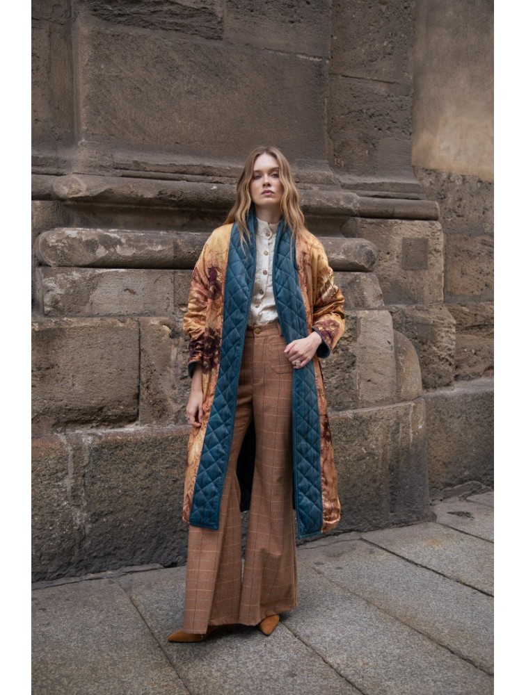 NIDODILEDA Harvey Coat Μπλε Παλτό Διπλής Όψης