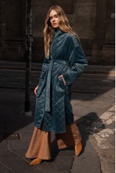 NIDODILEDA Harvey Coat Μπλε Παλτό Διπλής Όψης