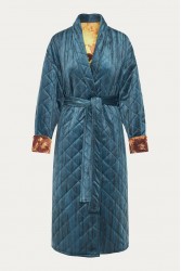 NIDODILEDA Harvey Coat Μπλε Παλτό Διπλής Όψης