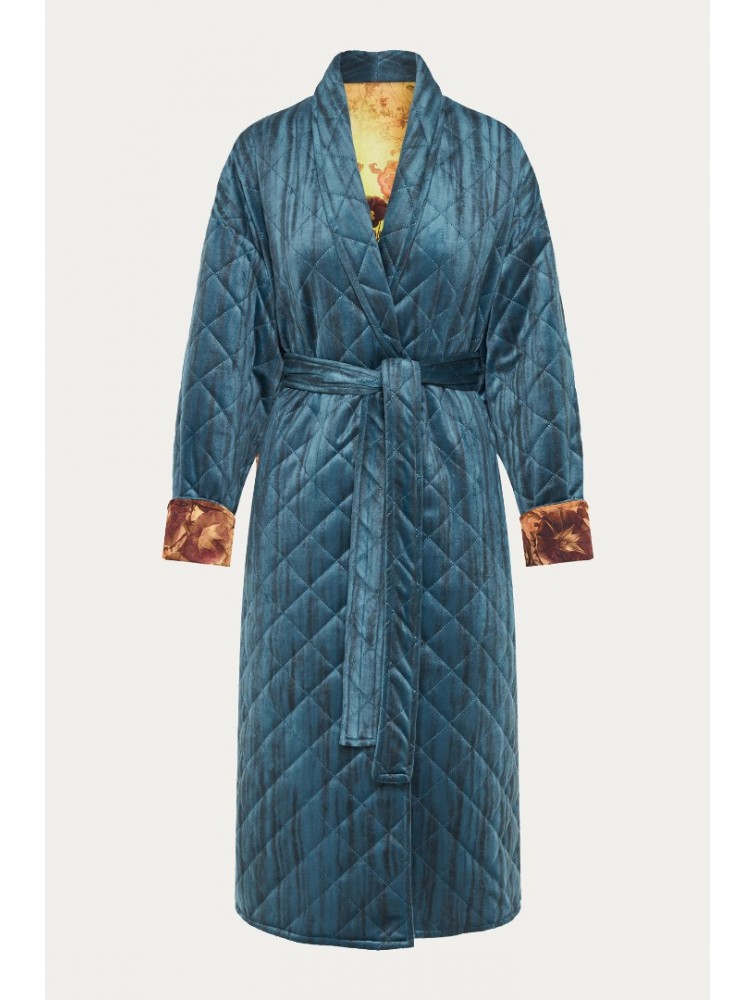 NIDODILEDA Harvey Coat Μπλε Παλτό Διπλής Όψης