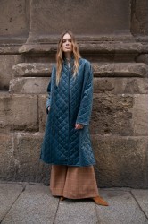 NIDODILEDA Harvey Coat Μπλε Παλτό Διπλής Όψης