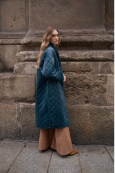 NIDODILEDA Harvey Coat Μπλε Παλτό Διπλής Όψης