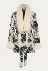 NIDODILEDA Jerome Coat Ασπρόμαυρο Ζακάρ Παλτό