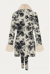 NIDODILEDA Jerome Coat Ασπρόμαυρο Ζακάρ Παλτό