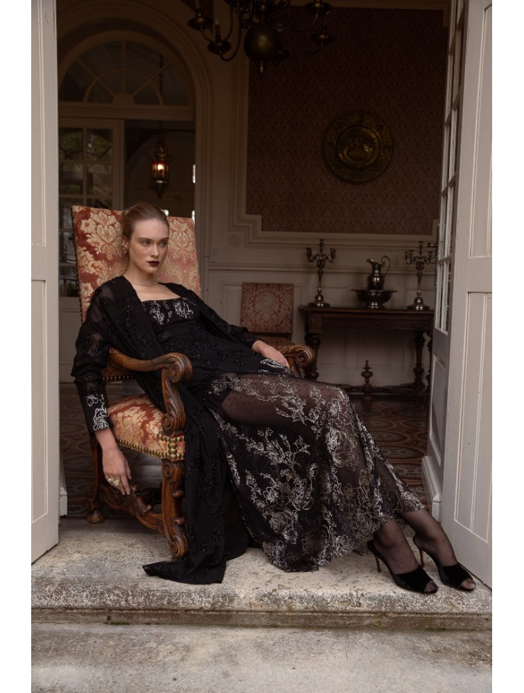 NIDODILEDA Kaia Dress Φλοράλ Μαύρο Φόρεμα