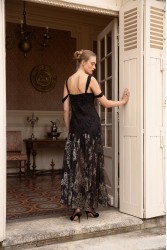 NIDODILEDA Kaia Dress Φλοράλ Μαύρο Φόρεμα