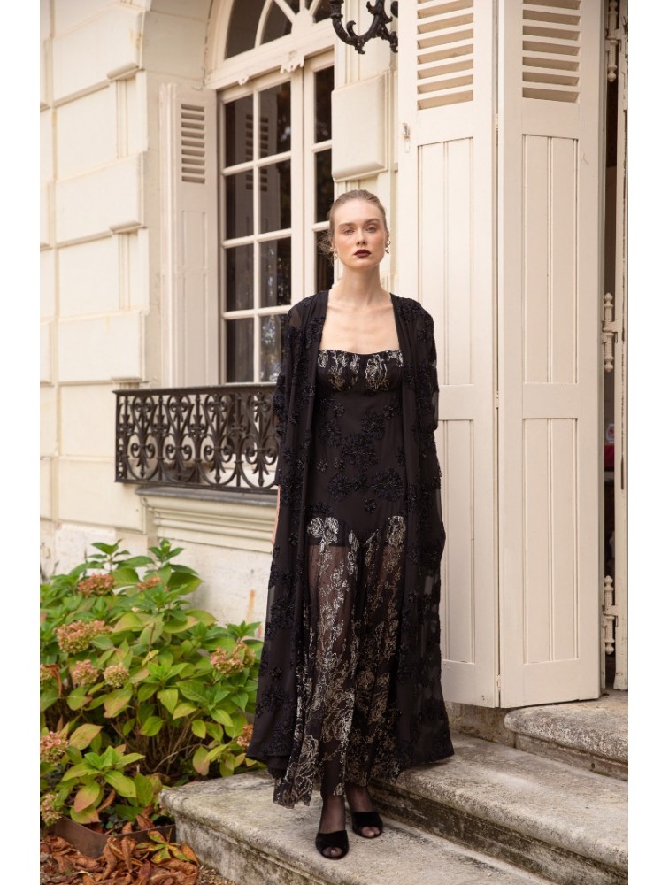 NIDODILEDA Kaia Dress Φλοράλ Μαύρο Φόρεμα