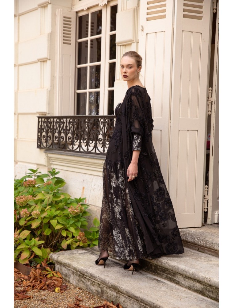 NIDODILEDA Kaia Dress Φλοράλ Μαύρο Φόρεμα