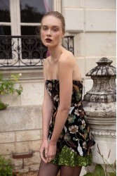 NIDODILEDA Marjet Corset Dress Φλοράλ Παγέτα Φόρεμα