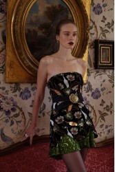 NIDODILEDA Marjet Corset Dress Φλοράλ Παγέτα Φόρεμα